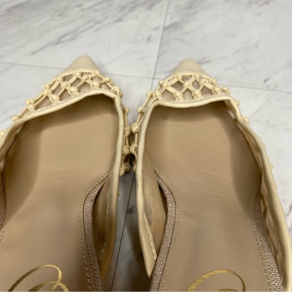 Sam Edelman Synder Eggshell Faux Leather Pointy Toe Mule 6 1/2 M - Picture 9 of 14